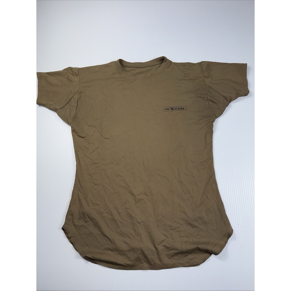 Kaos‎ "Feel The Difference" 90% Tactel Nylon 10% Spandex L Shirt Brown